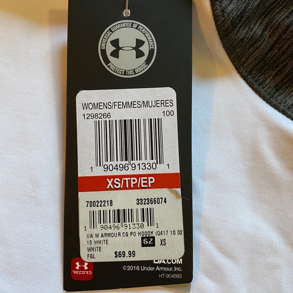 NWT Under Armour Cold Gear hoodie size XS - Picture 2 of 6